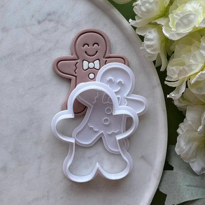 Ginger Bread Man Cookie Cutter & Fondant Embosser