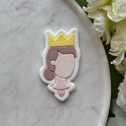 Princess Head Cookie Cutter & Fondant Embosser