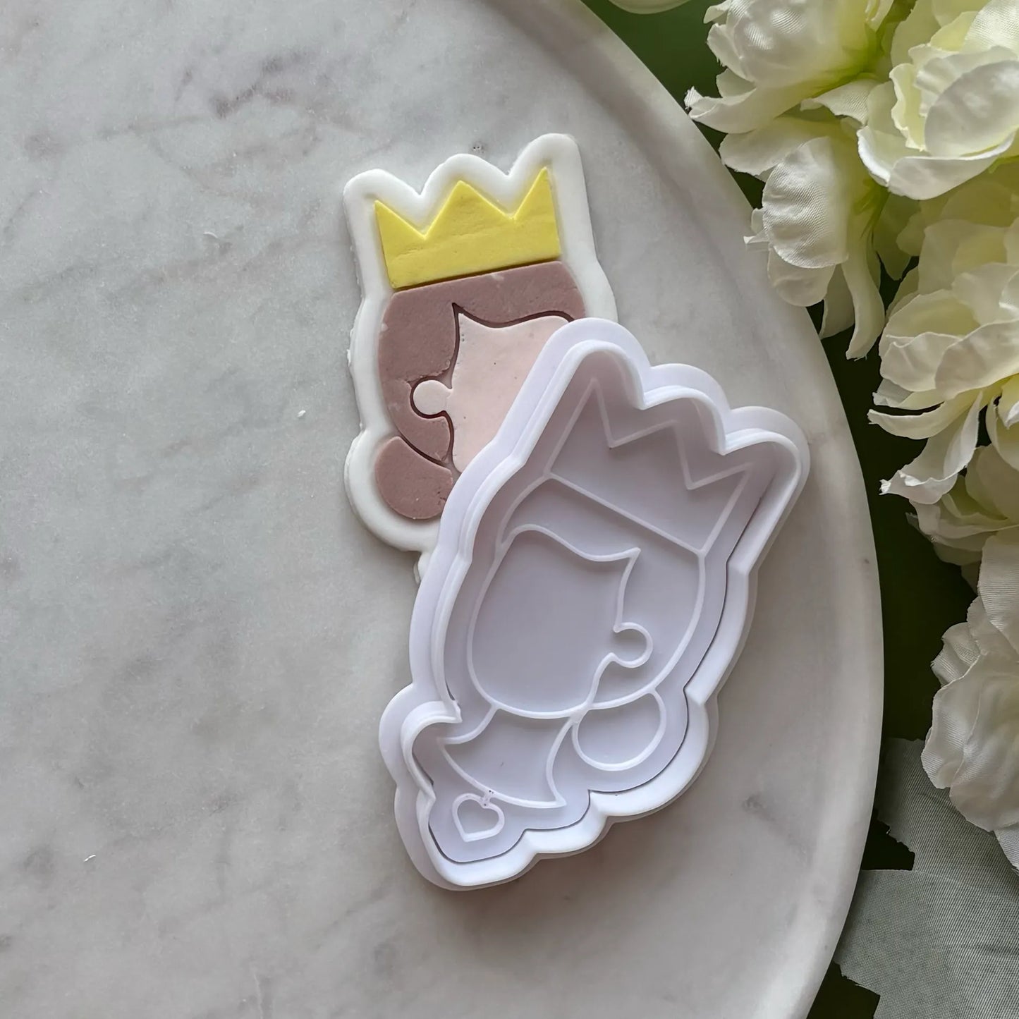 Princess Head Cookie Cutter & Fondant Embosser