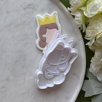 Princess Head Cookie Cutter & Fondant Embosser