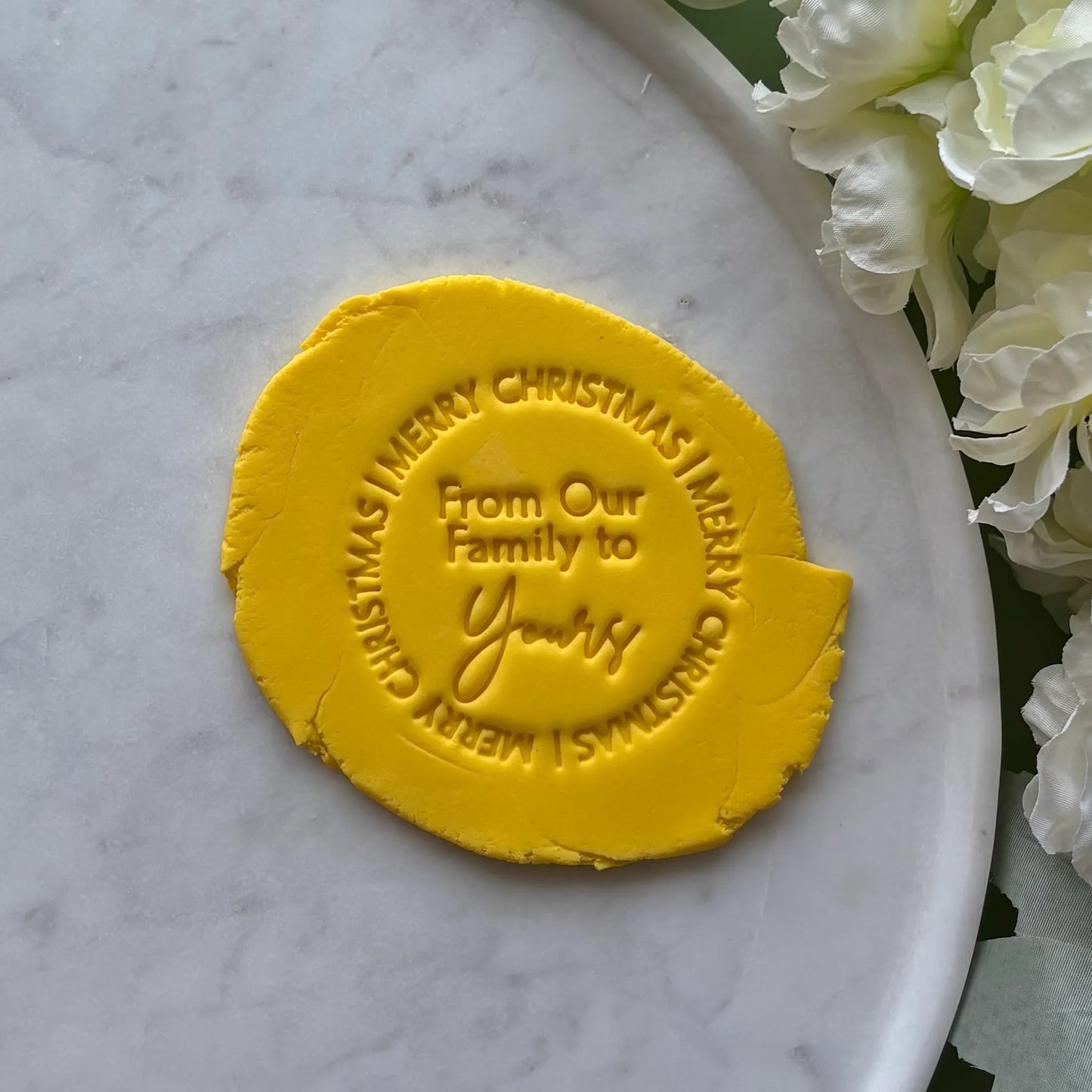 From our family to yours Fondant Embosser