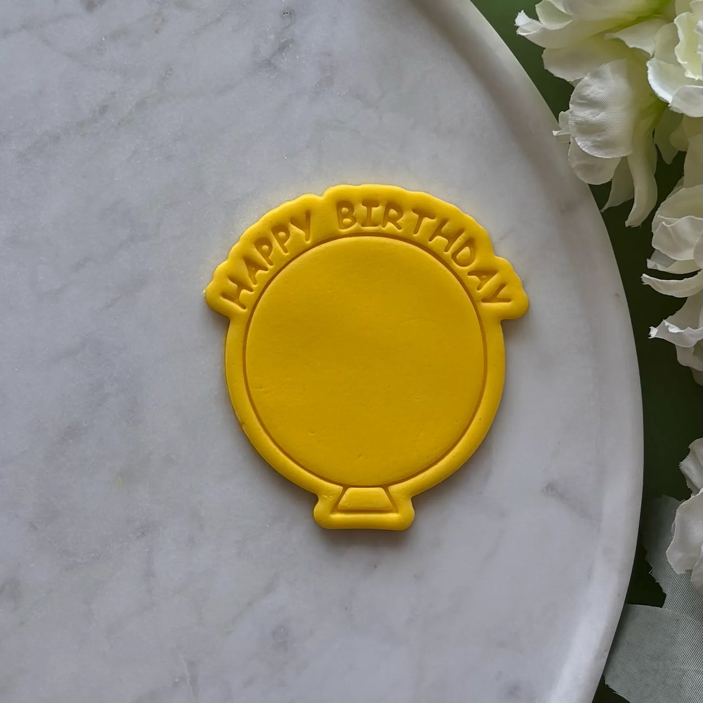 Birthday Balloon blank Cookie Cutter & Fondant Embosser