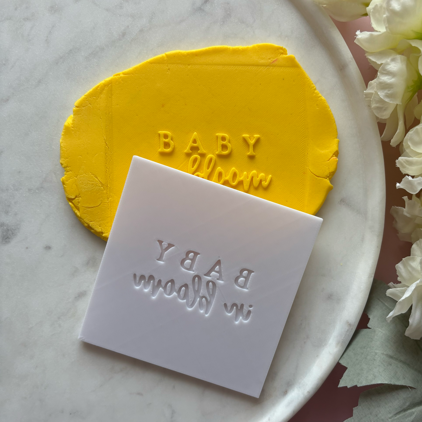 Baby in bloom Fondant Debosser
