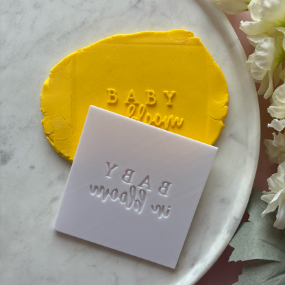 Baby in bloom Fondant Debosser