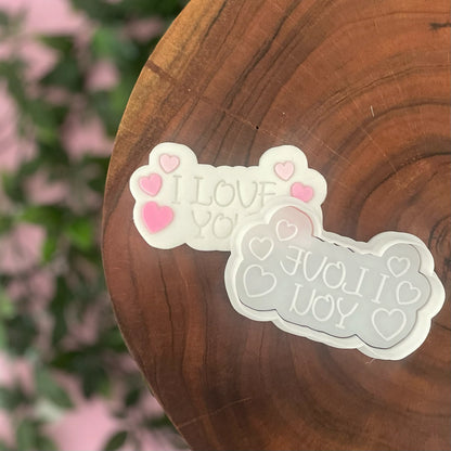 LOVERS SET Cookie Cutter & Fondant Embosser