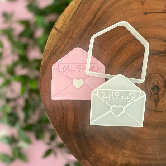 Love Mail Cookie Cutter & Fondant Embosser