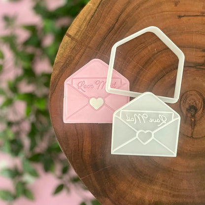 Love Mail Cookie Cutter & Fondant Embosser