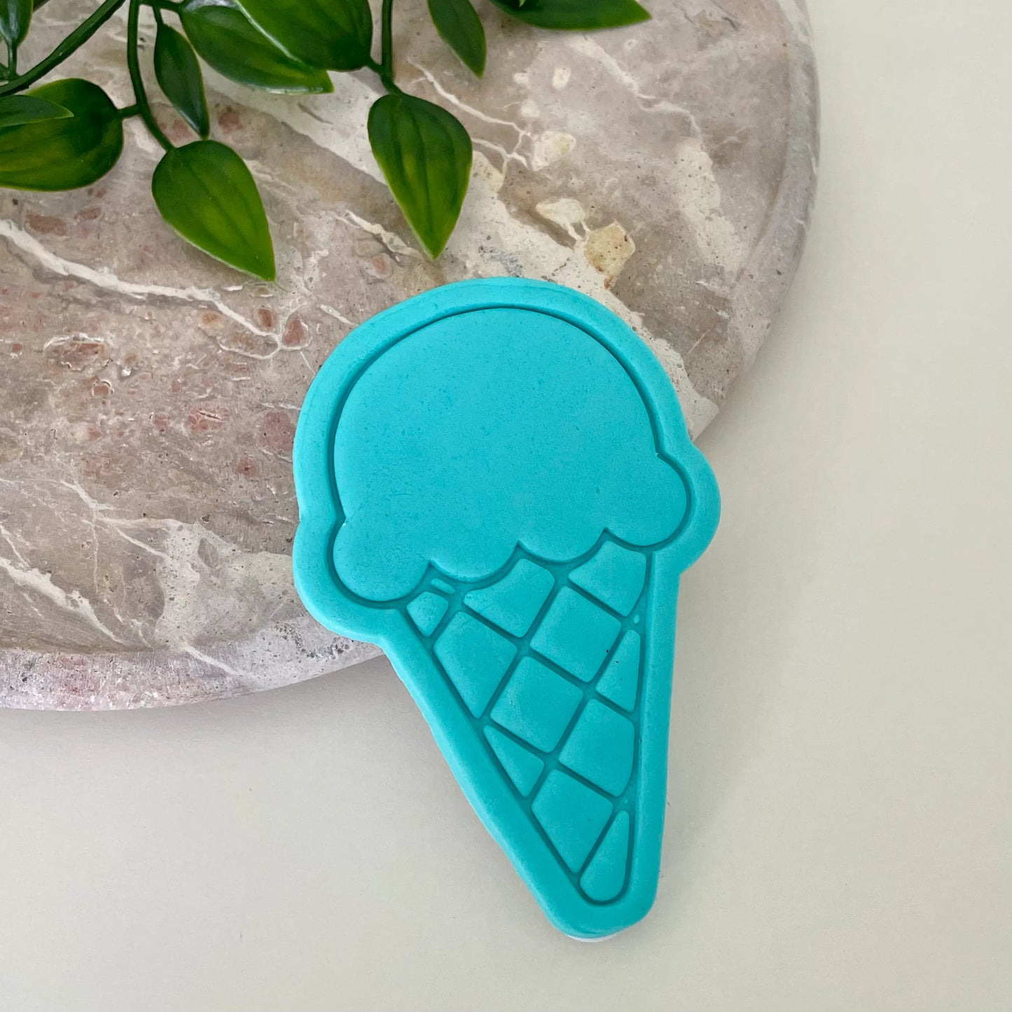 Icecream in Cone Cookie Cutter & Fondant Embosser
