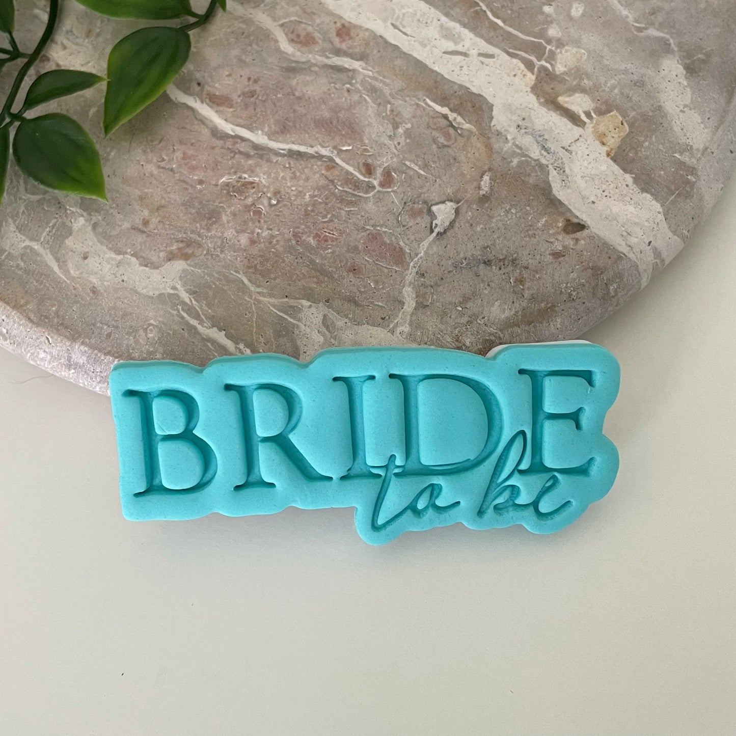 Bride to Be Cookie Cutter & Fondant Embosser