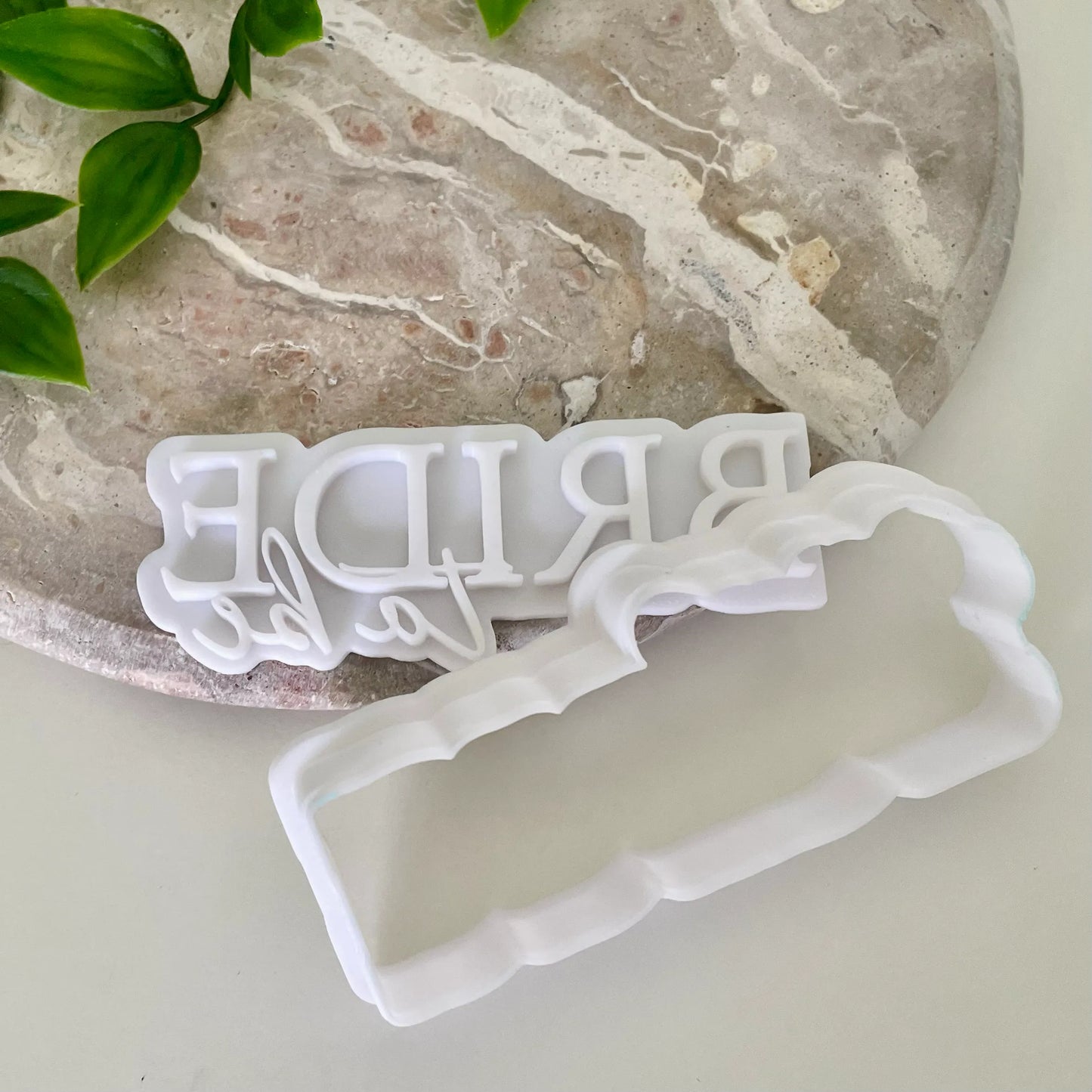 Bride to Be Cookie Cutter & Fondant Embosser