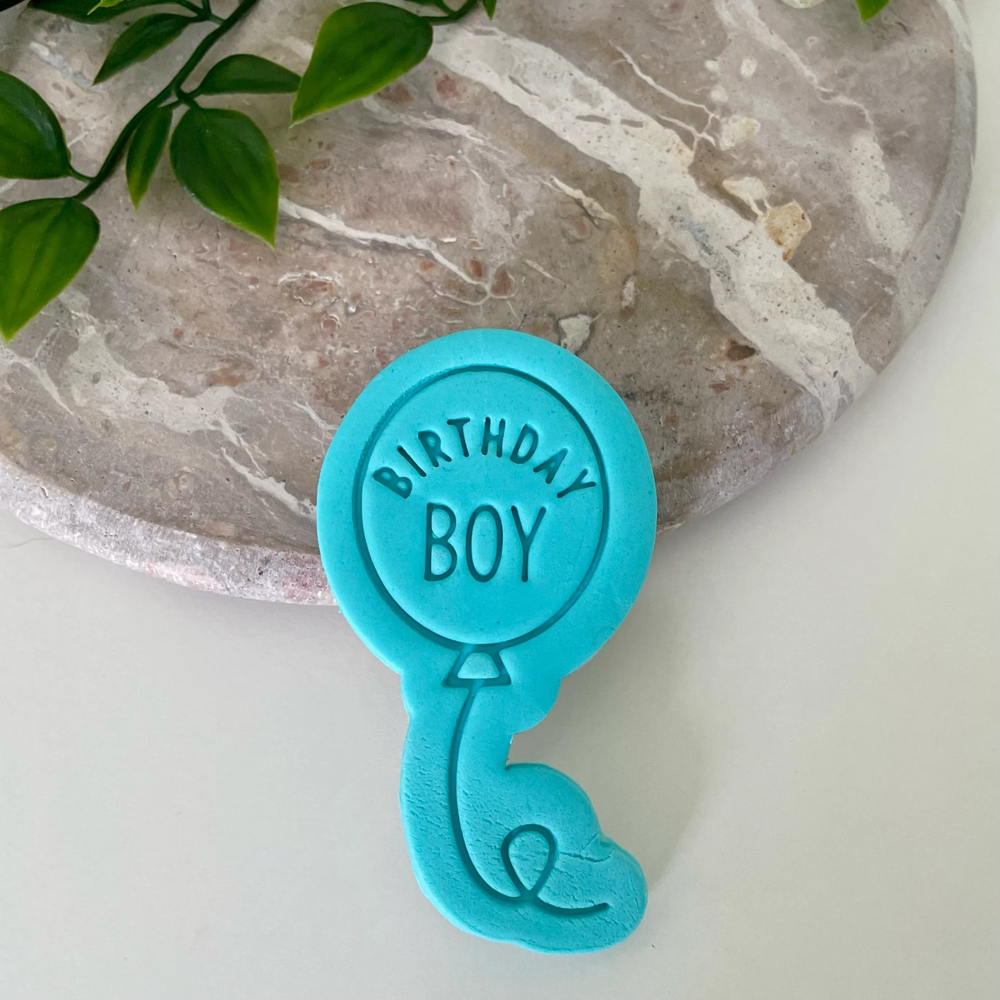 Birthday Boy Balloon Cookie Cutter & Fondant Embosser