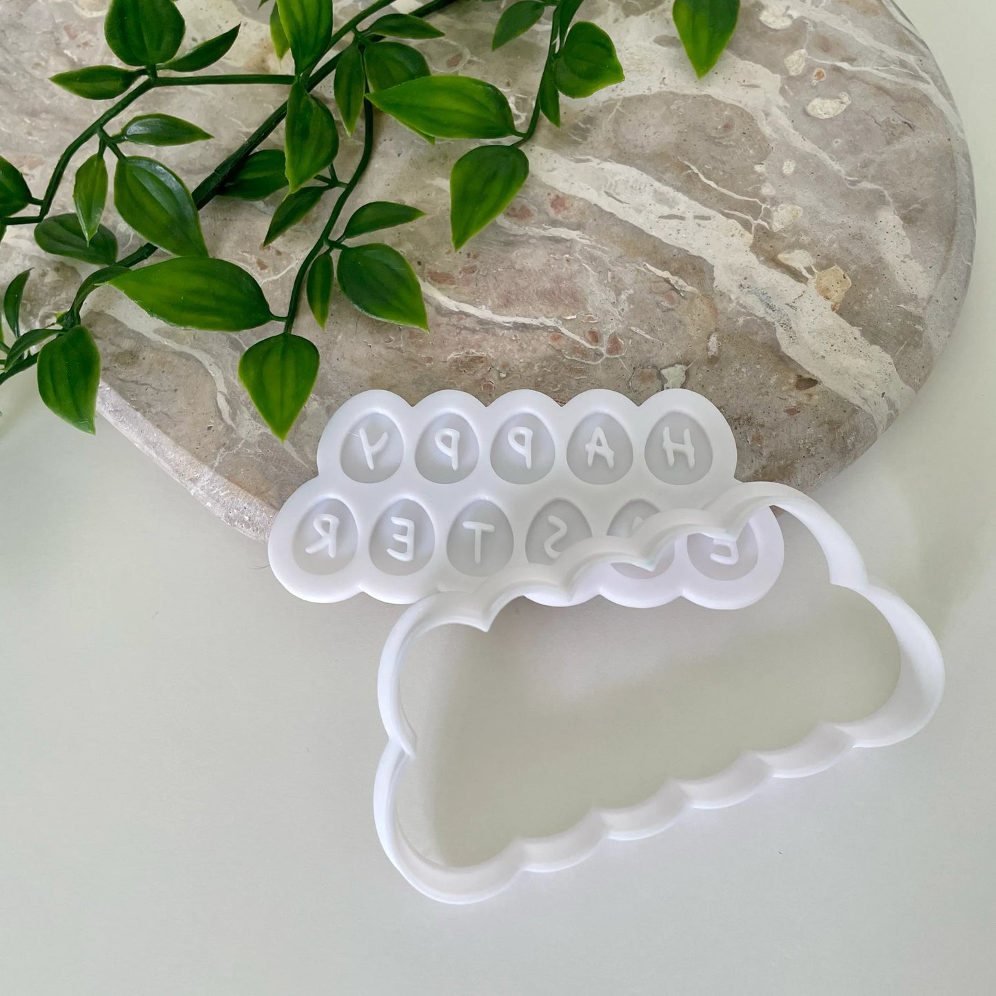 Happy Easter Cookie Cutter & Fondant Debosser