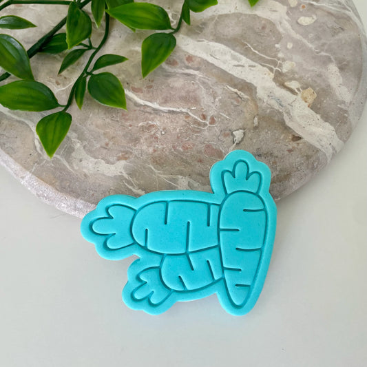Carrot Bunch Cookie Cookie Cutter & Fondant Embosser