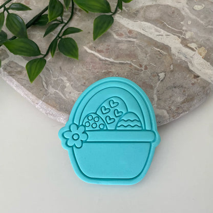 Easter Basket #1 Cookie Cutter & Fondant Embosser