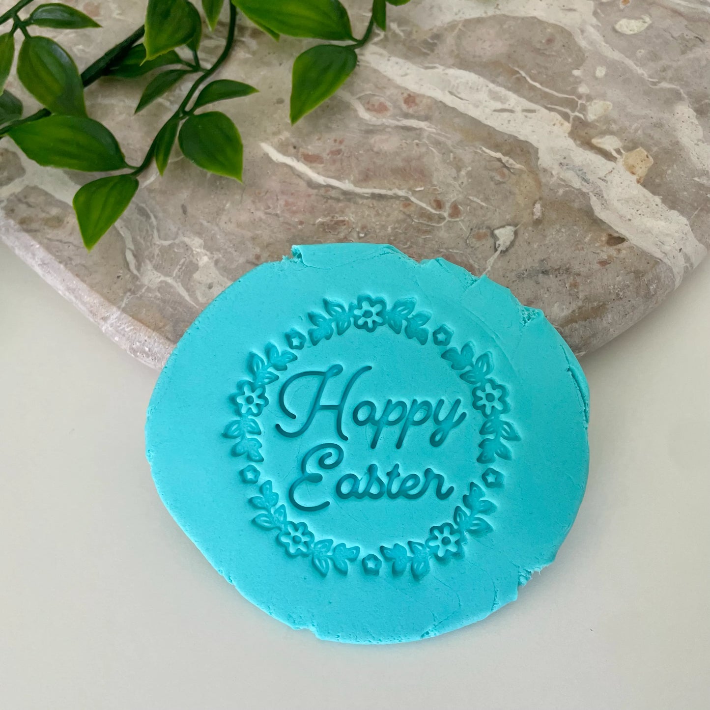 Happy Easter - Floral Fondant Embosser