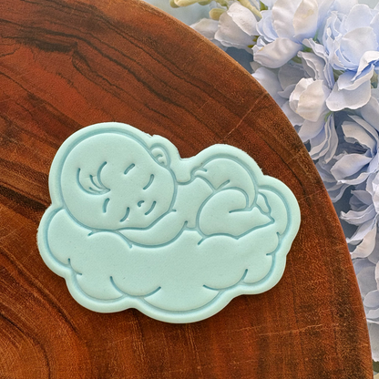 Baby on cloud Cookie Cutter & Stamp