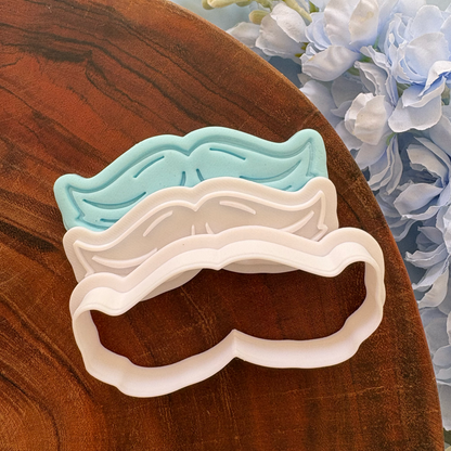 Moustache Cookie Cutter & Fondant Embosser