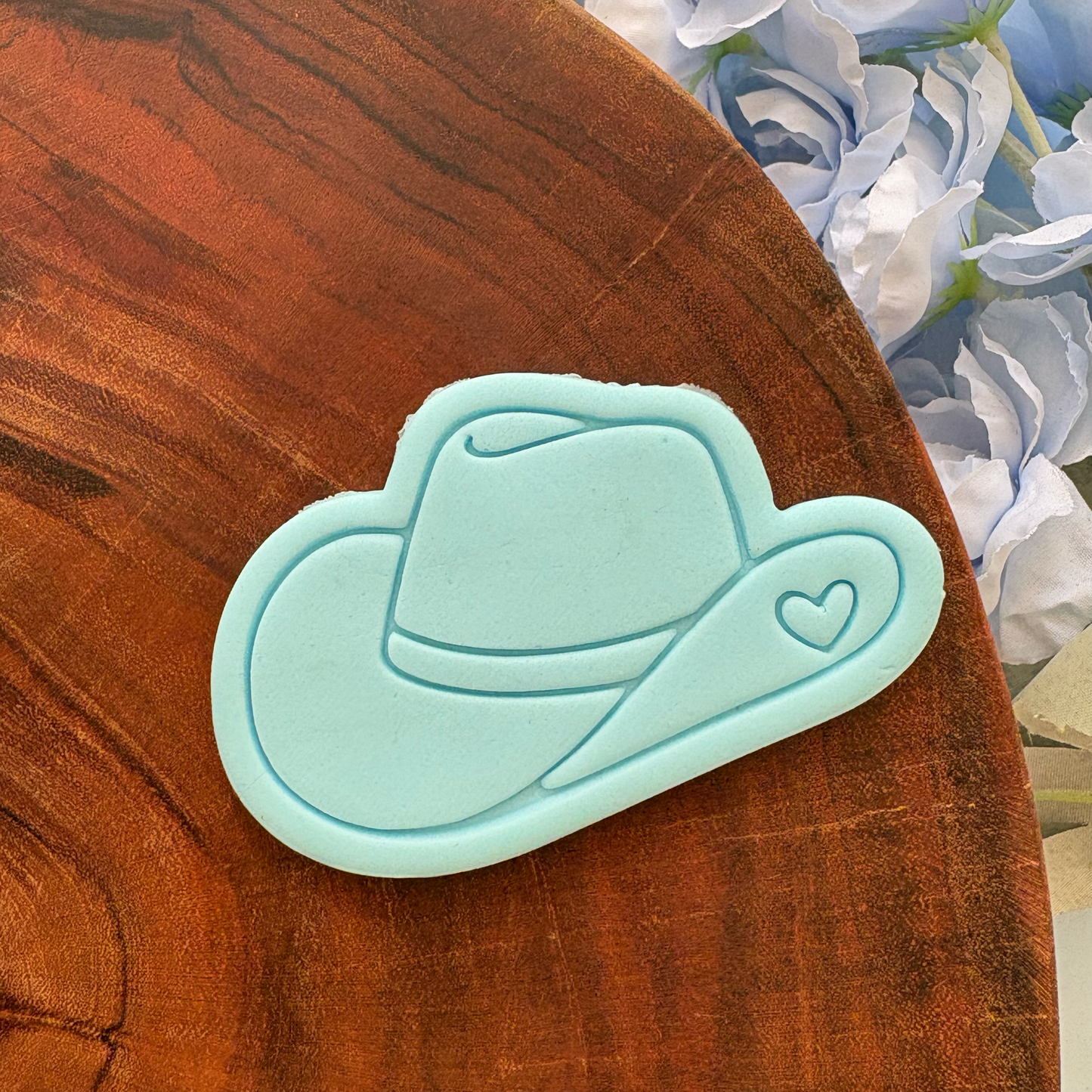 Cow Girl Hat Cookie Cutter & Fondant Embosser