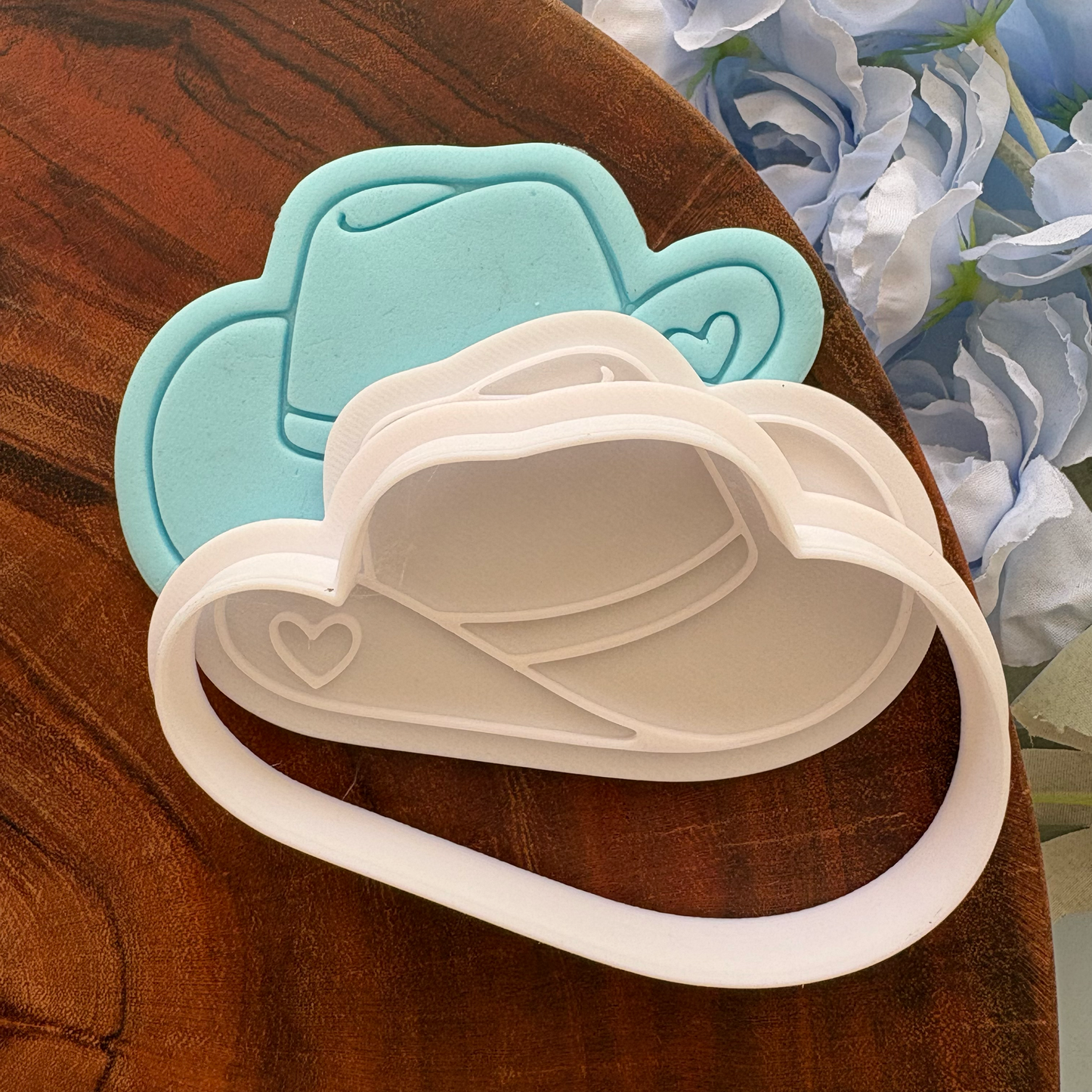 Cow Girl Hat Cookie Cutter & Fondant Embosser