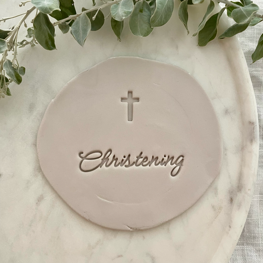 Christening - name blank Fondant Embosser