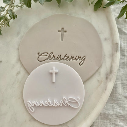 Christening - name blank Fondant Embosser