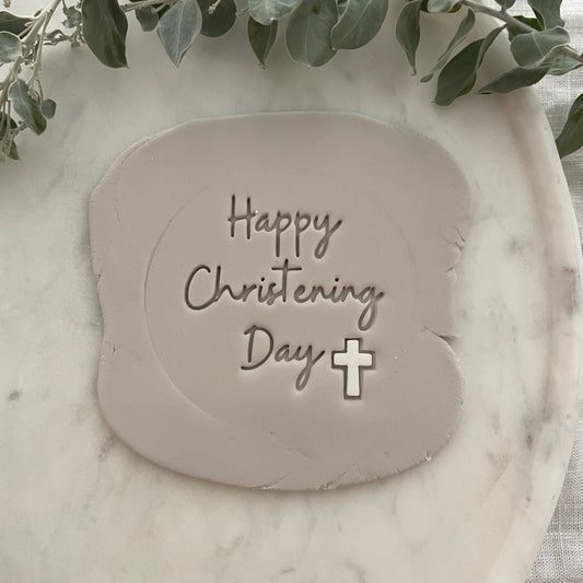 Happy Christening Day Fondant Embosser
