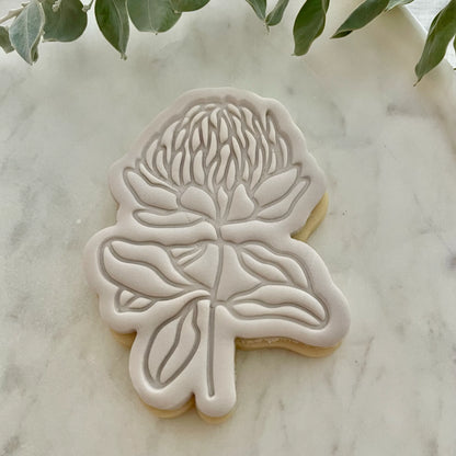 Native Flower Cookie Cutter & Fondant Embosser
