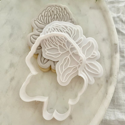 Native Flower Cookie Cutter & Fondant Embosser