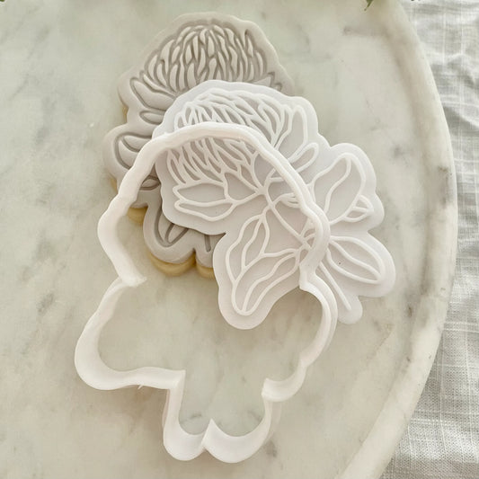 Native Flower Cookie Cutter & Fondant Embosser