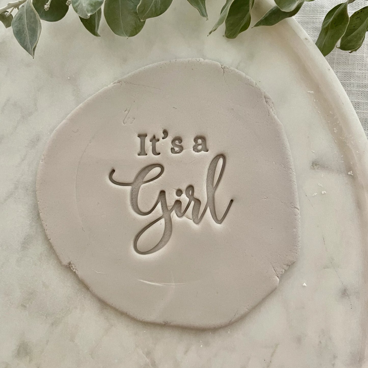 It's a girl (baby shower) Fondant Embosser