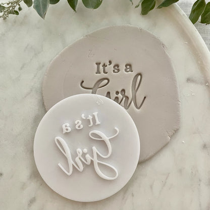 It's a girl (baby shower) Fondant Embosser