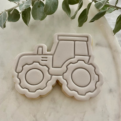 Tractor Cookie Cutter & Fondant Embosser