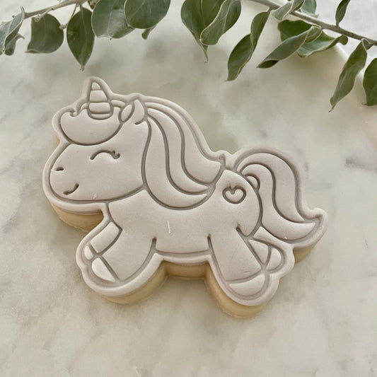 Unicorn - full body Cookie Cookie Cutter & Fondant Embosser