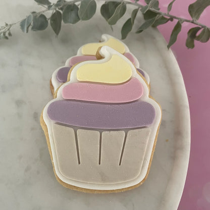 Cupcake Cookie Cutter & Fondant Embosser