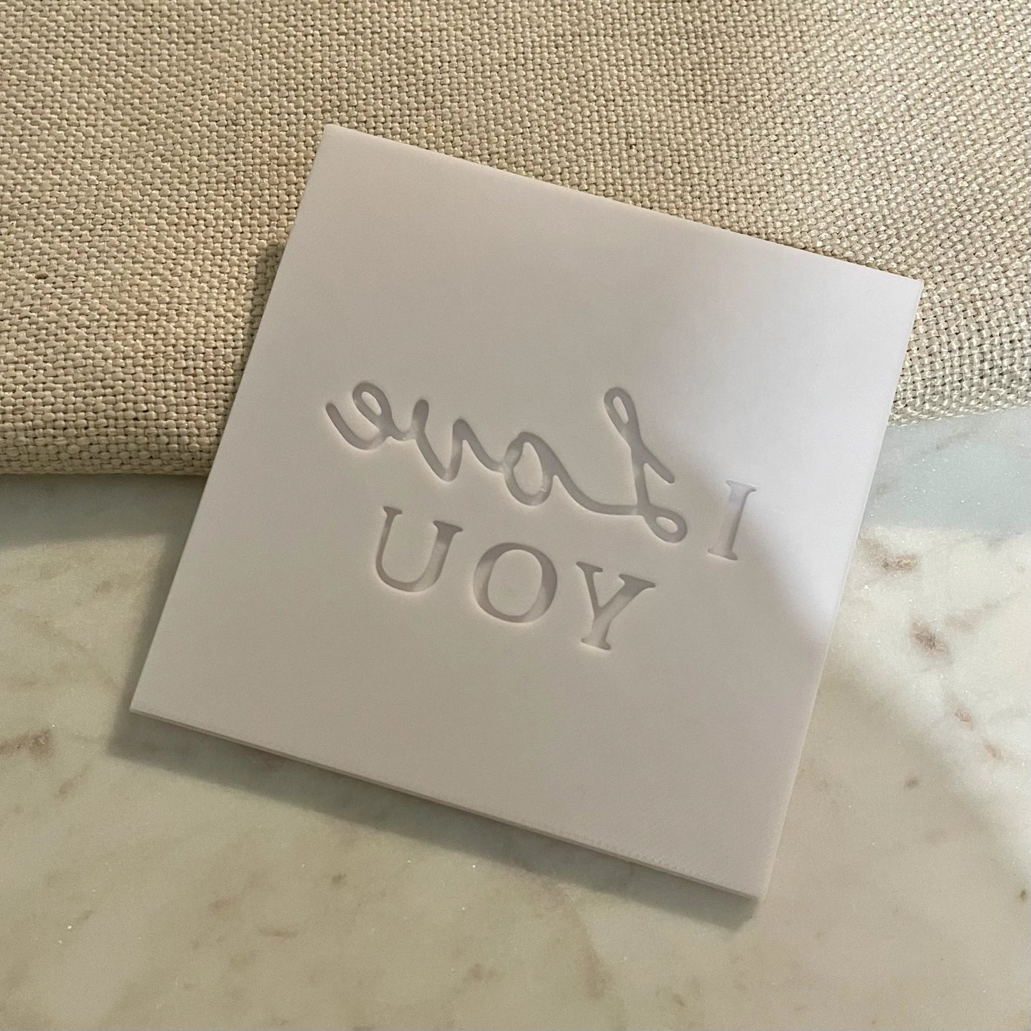 I Love You Fondant Debosser