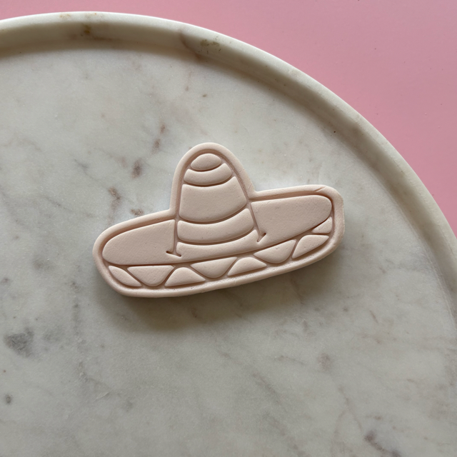 Sombrero Cookie Cutter & Fondant Embosser