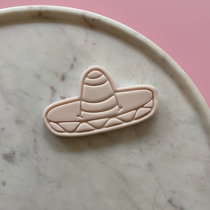 Sombrero Cookie Cutter & Fondant Embosser