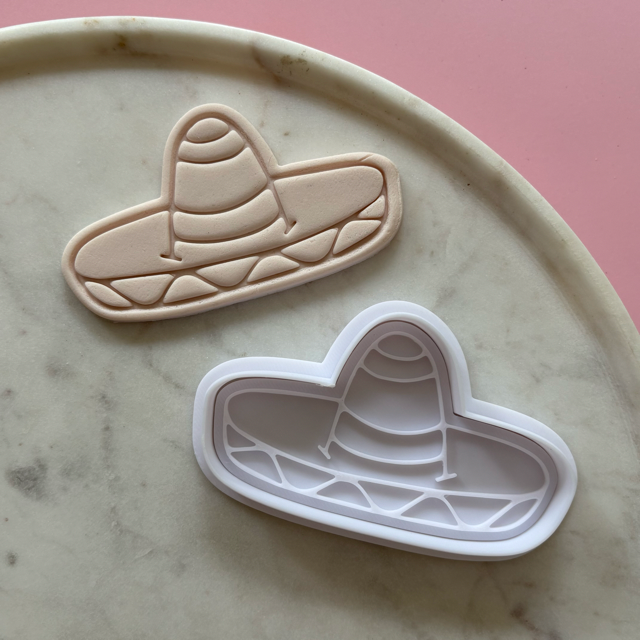 Sombrero Cookie Cutter & Fondant Embosser