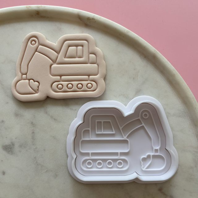 Digger Cookie Cutter & Fondant Embosser