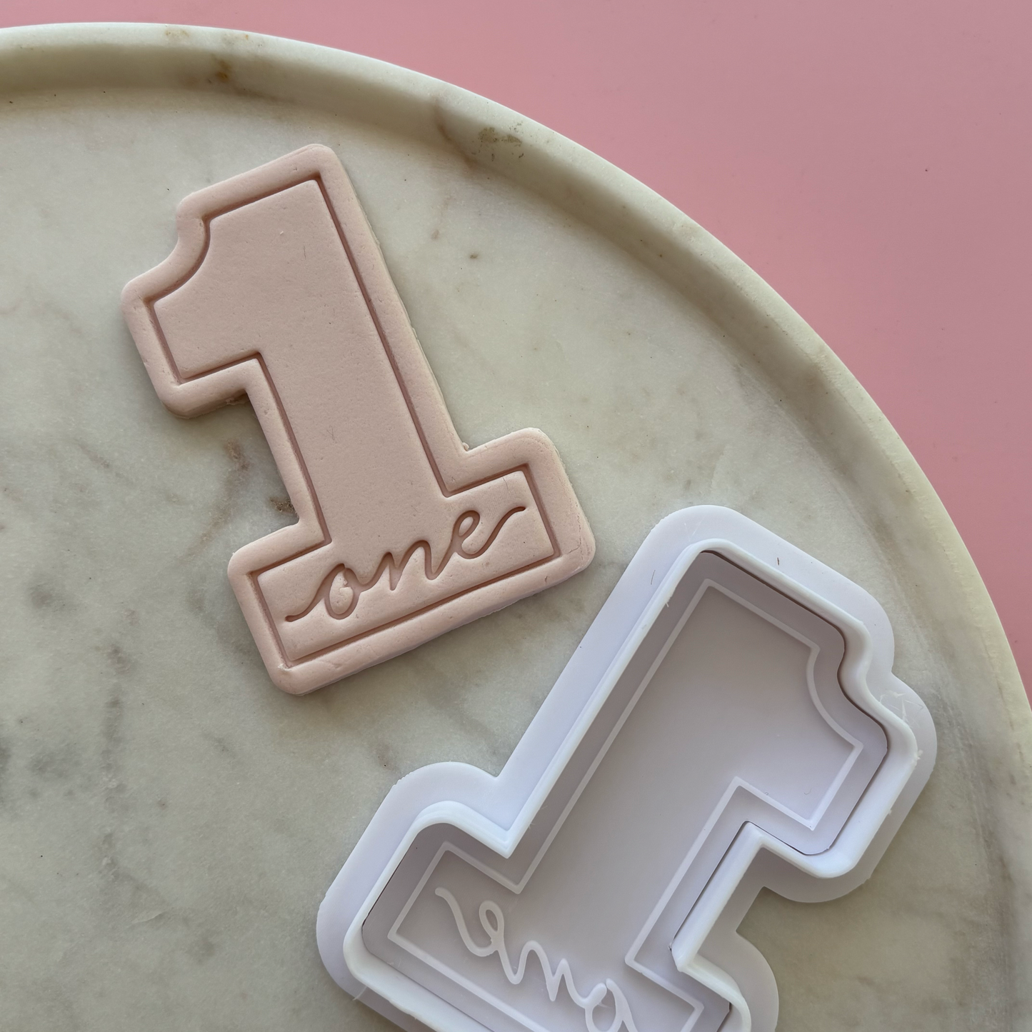 Cursive Number Cookie Cutter & Stamp
