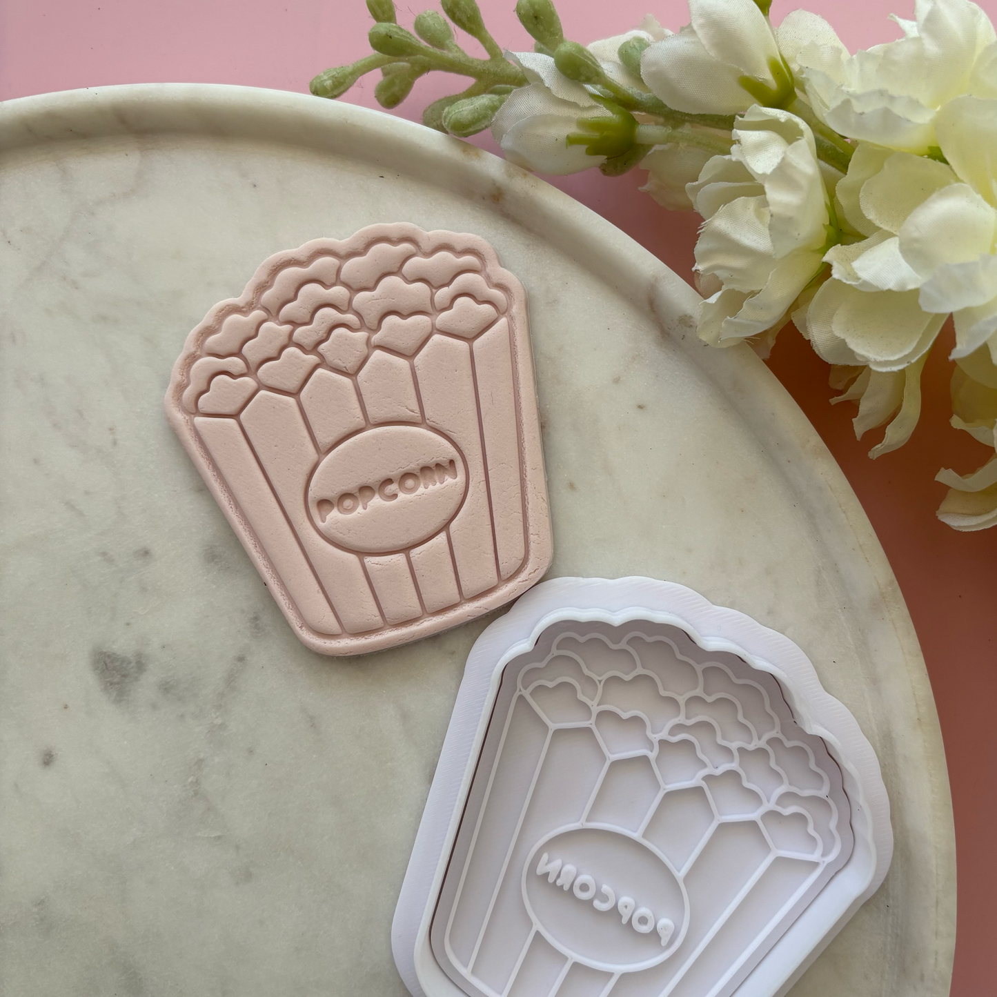 Popcorn Cookie Cutter & Stamp