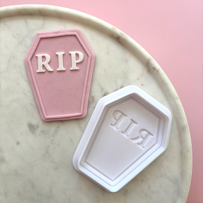 RIP Coffin Cookie Cutter & Debosser