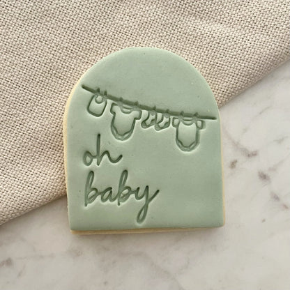 oh baby - arch Cookie Cutter & Fondant Embosser