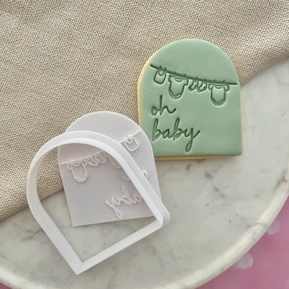 oh baby - arch Cookie Cutter & Fondant Embosser