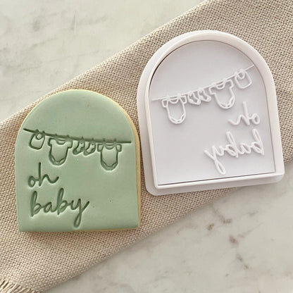 oh baby - arch Cookie Cutter & Fondant Embosser