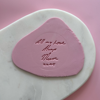 Custom Handwriting Fondant Embosser