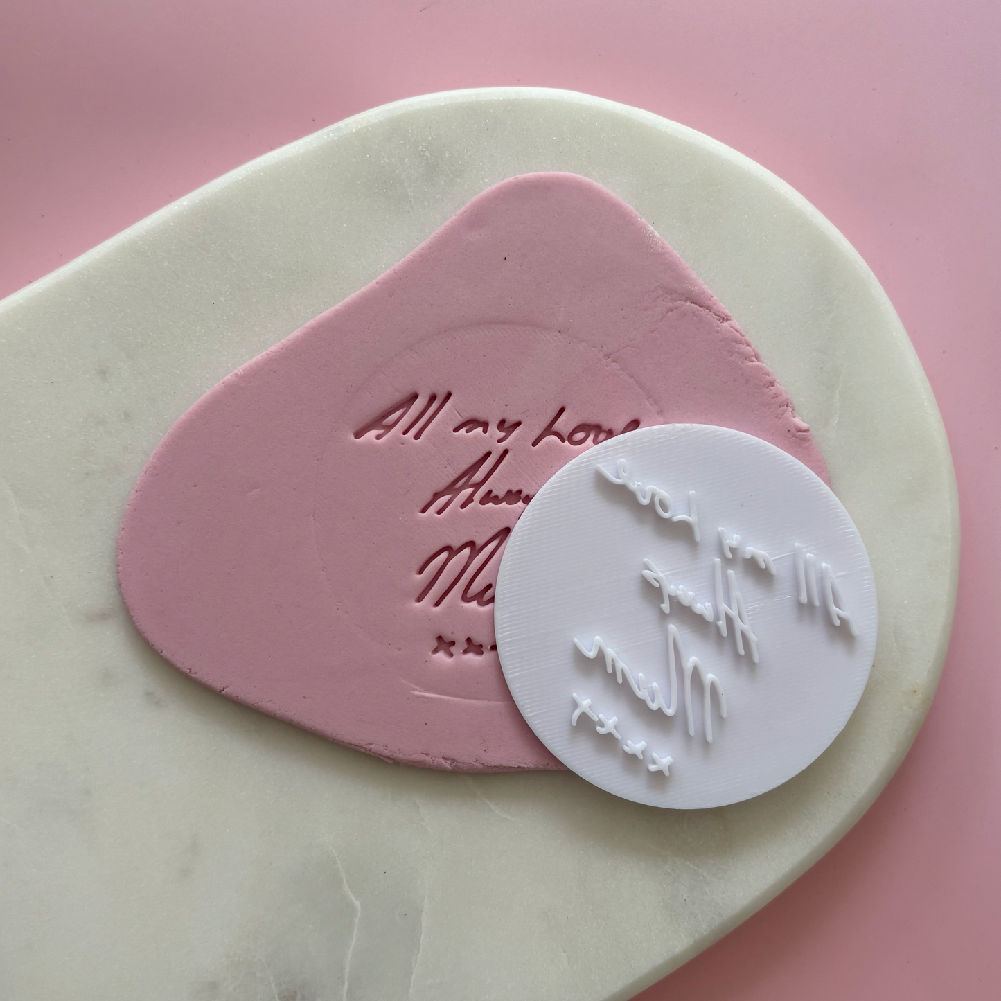 Custom Handwriting Fondant Embosser