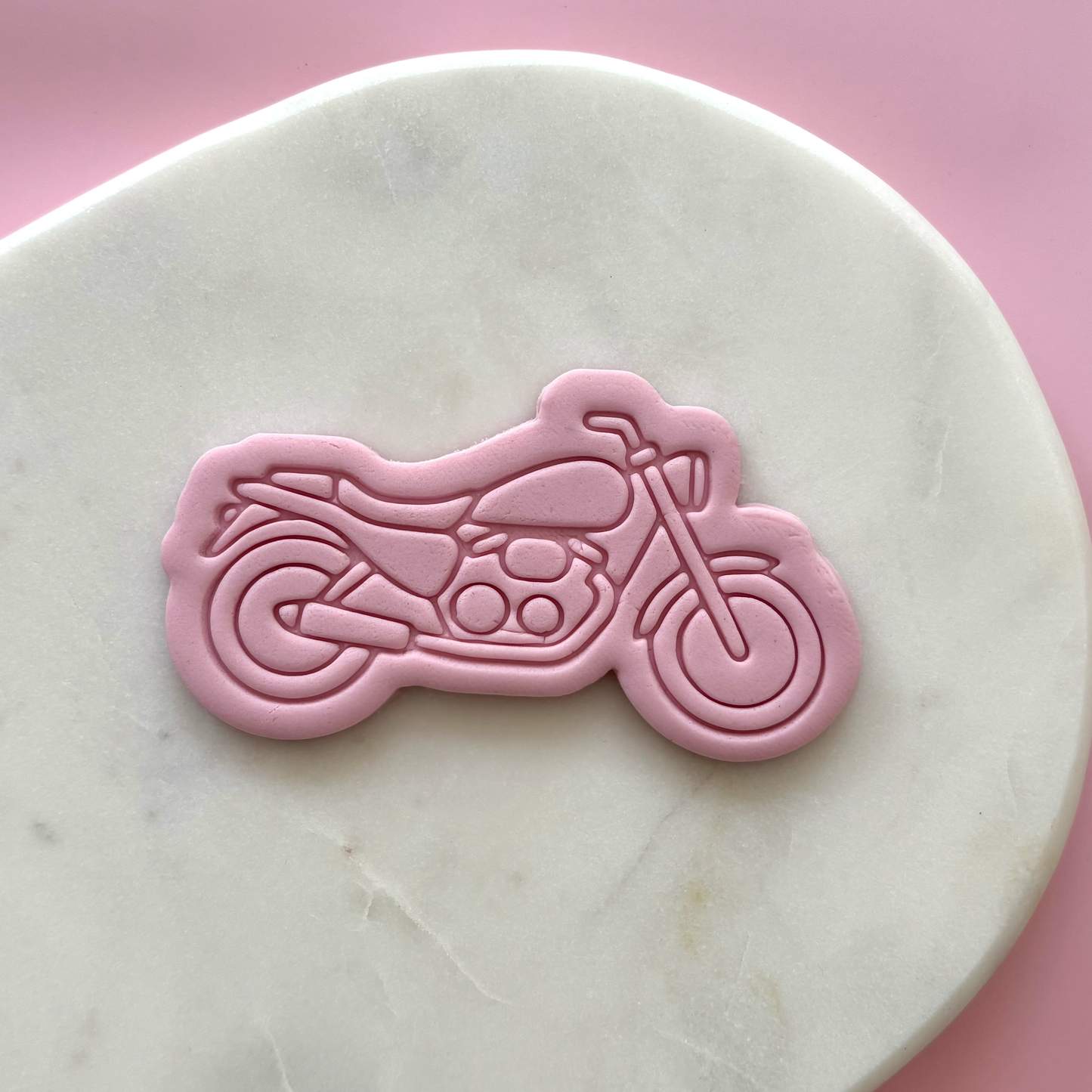 Motorbike Cookie Cutter & Stamp