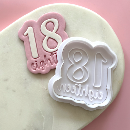 Milestone Birthday Cookie Stamp & Cutter