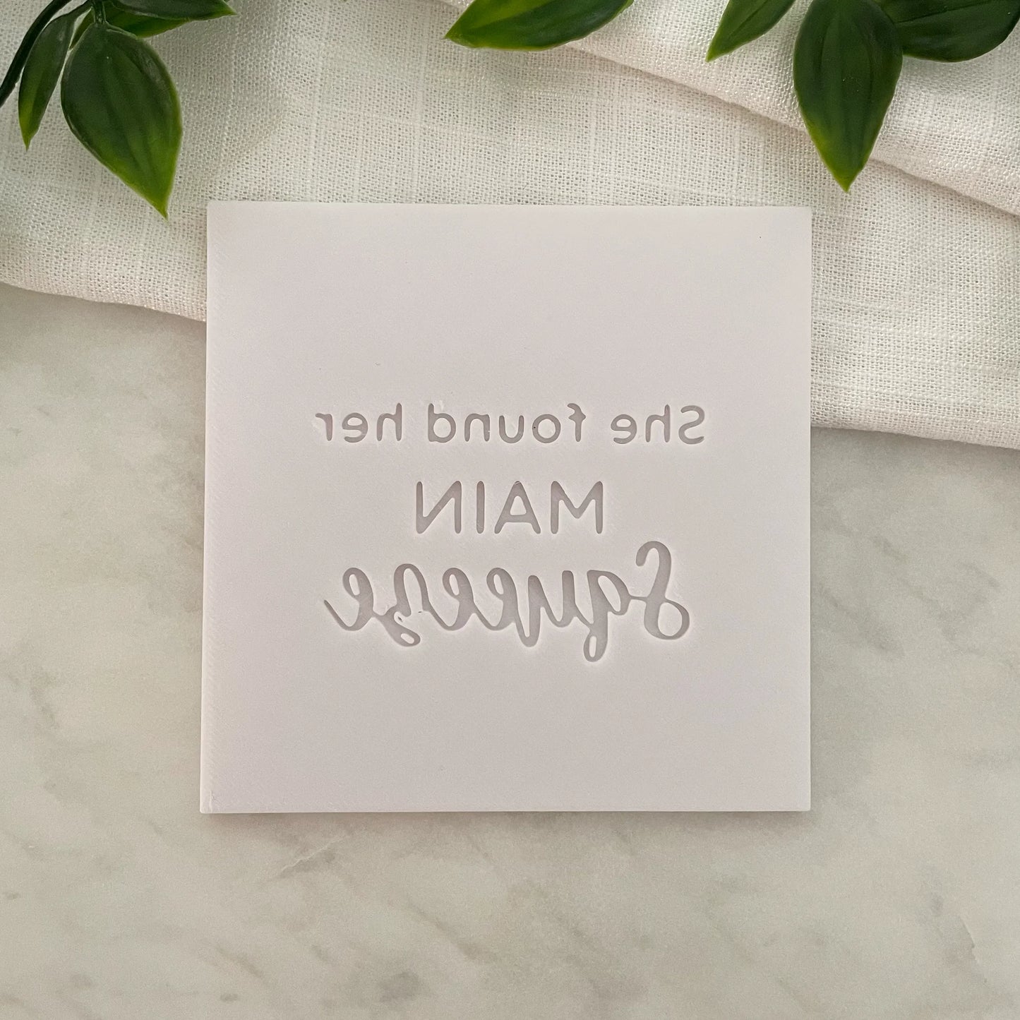 She found her main squeeze Fondant Debosser